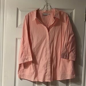 Joan Rivers Pink Button Down Shirt
